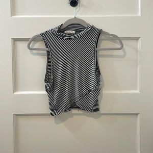 Black and white tank top